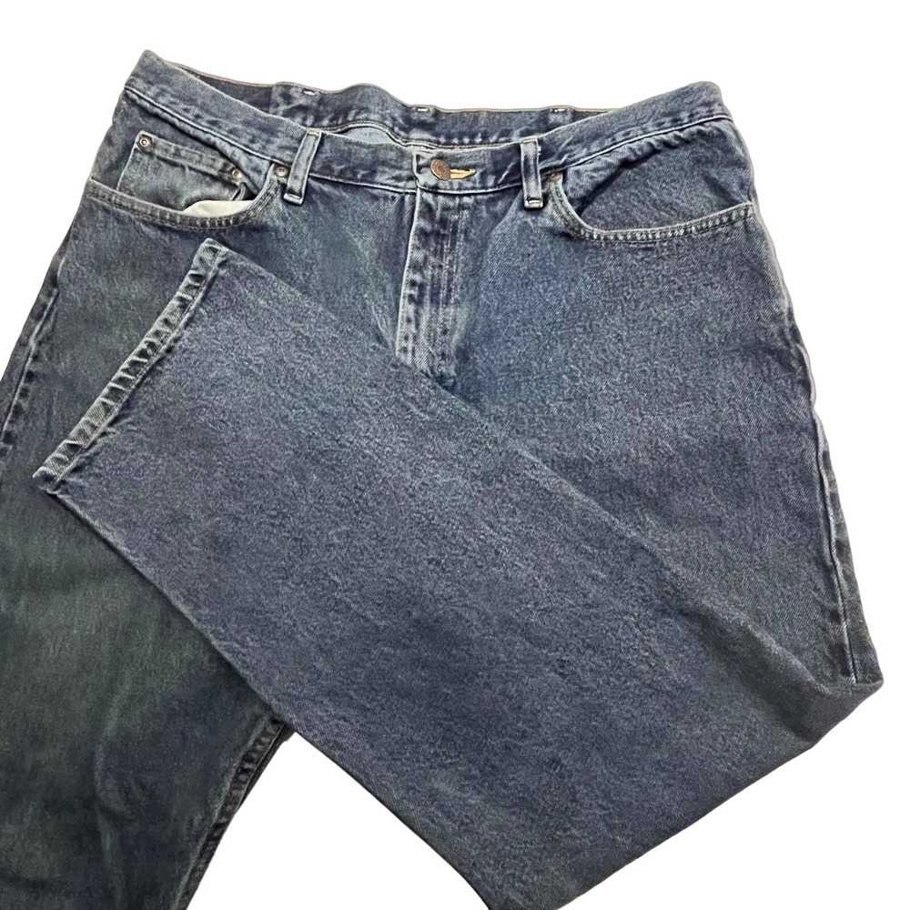 Wrangler Jeans Men 38x30 Regular Fit Straight Leg Med Wash Denim Pants Adult
